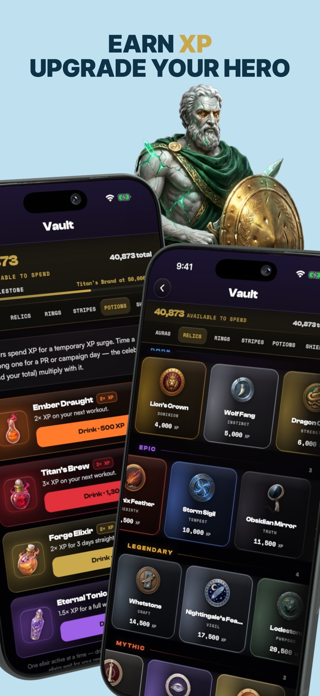The Vault — unlock talismans, auras, and rewards